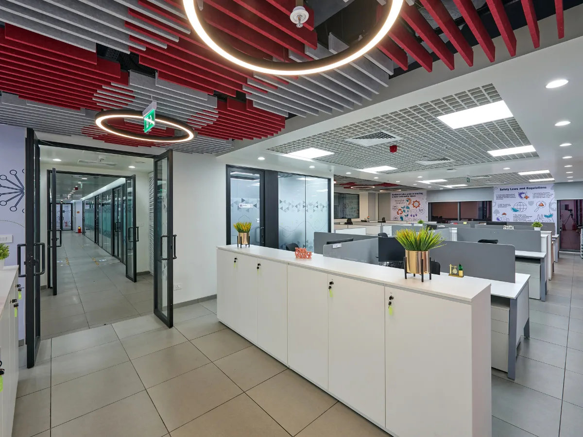 Office workstation area, specialty chemical facility, Navi Mumbai