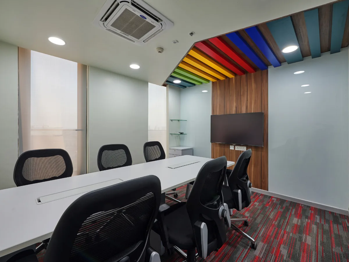 Conference room with rainbow ceiling, Navi Mumbai
