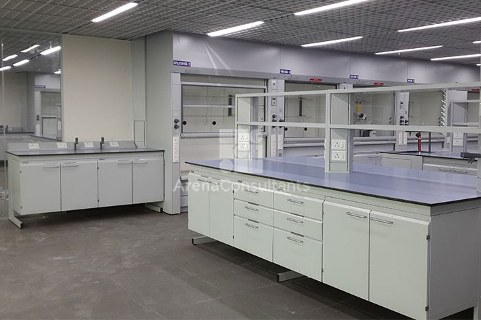 Johnson and Johnson vitrified tiles matt finish for laboratory industry, D&M India pvt ltd JEB Glass partition system