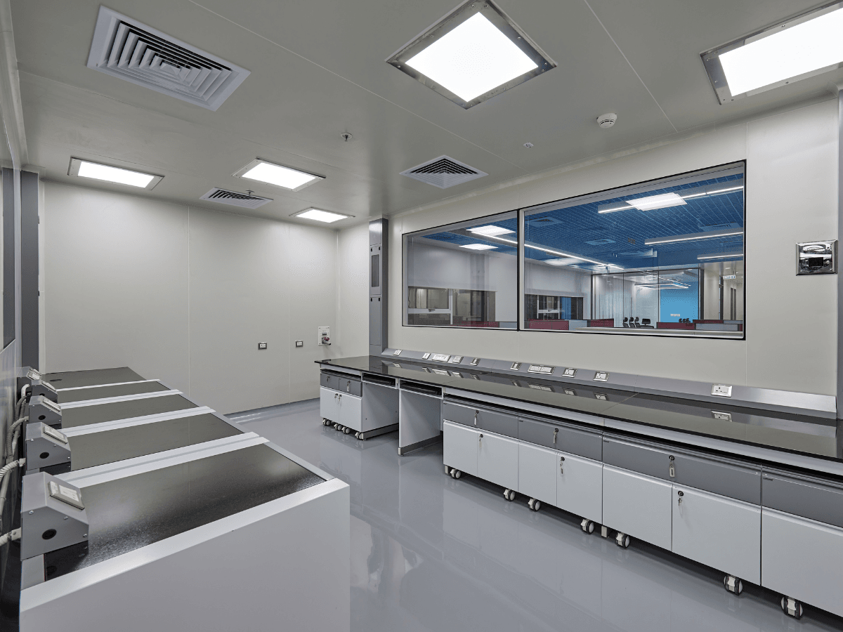 Chemical Engineering Company, Ambernath, Thane - Lab Granite Tables and Cabinets - Lab Design