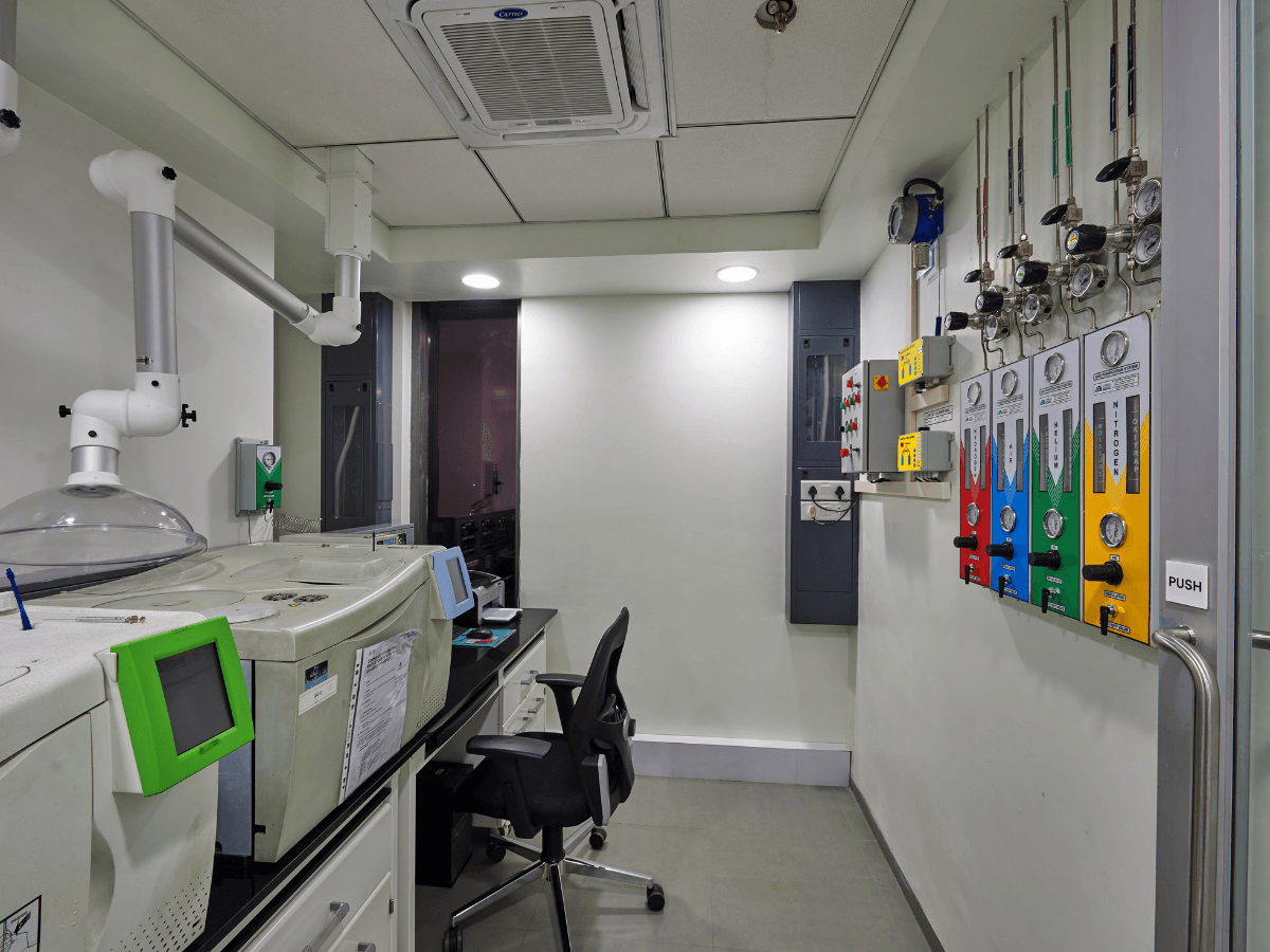 Specialty Chemical Company, Juinagar, Navi Mumbai - Lab Furniture, Spot Extractors - Lab Architecture and Interior Design by Arena Consultants
