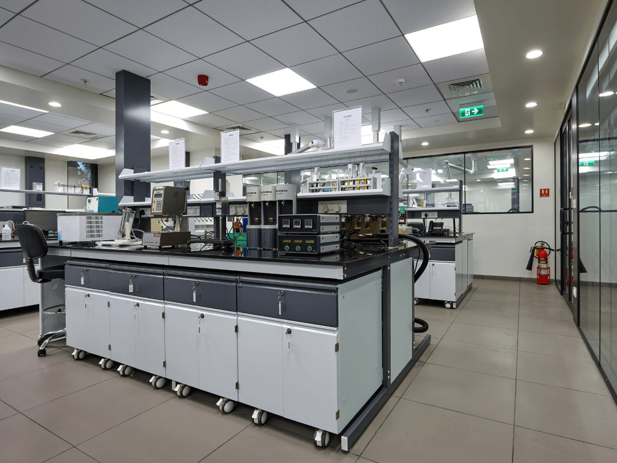 Specialty Chemicals Company, Juingar, Navi Mumbai, Maharashtra - Lab furniture and equipment - Lab Office Architecture and Interior Design by Arena Consultants