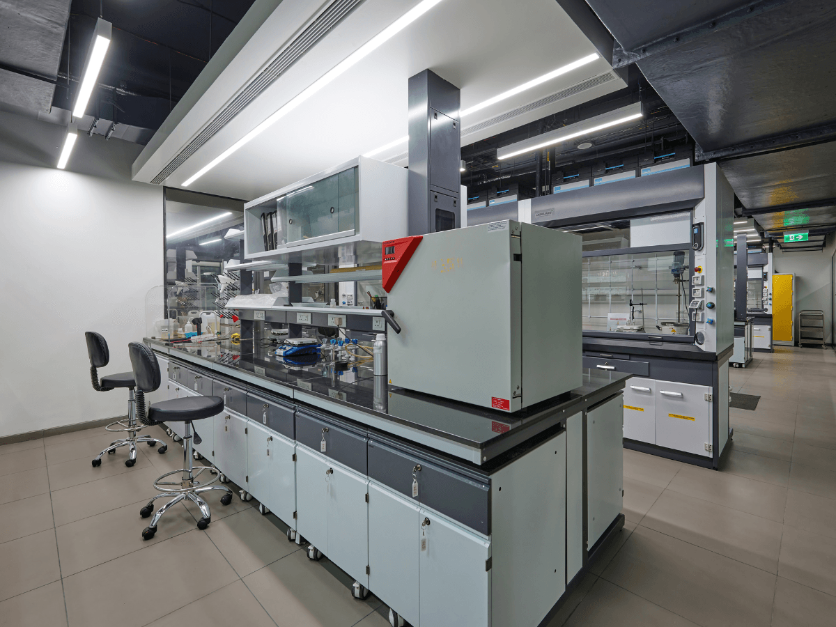 Specialty Chemicals Company, Juingar, Navi Mumbai, Maharashtra - lab furniture - Lab Office Architecture and Interior Design by Arena Consultants
