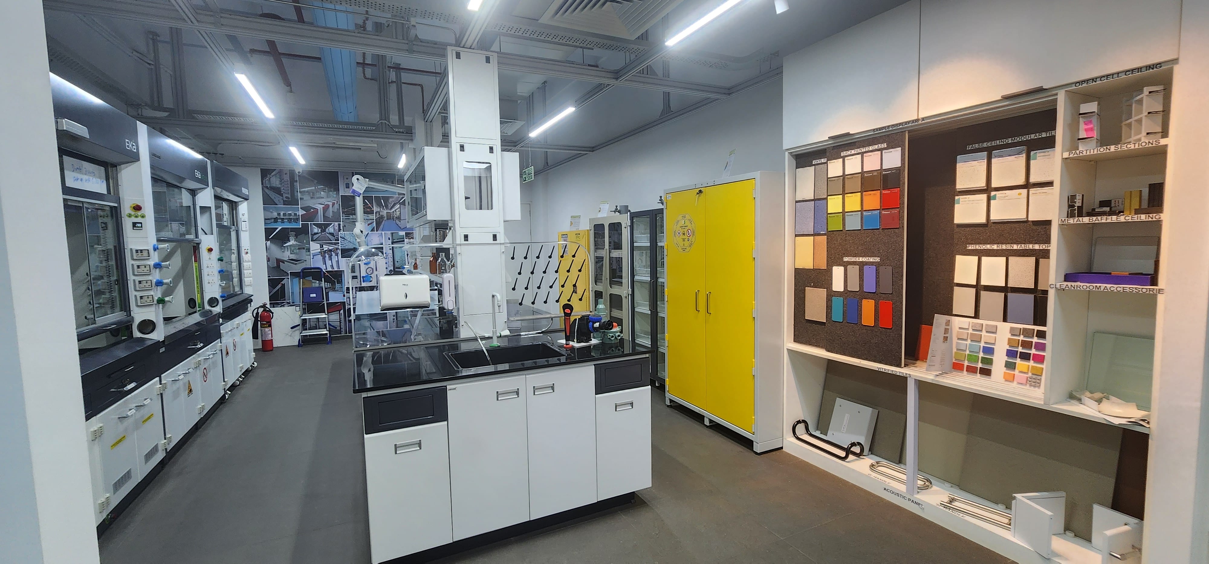Technical Centre - Fume hoods storage cabinets