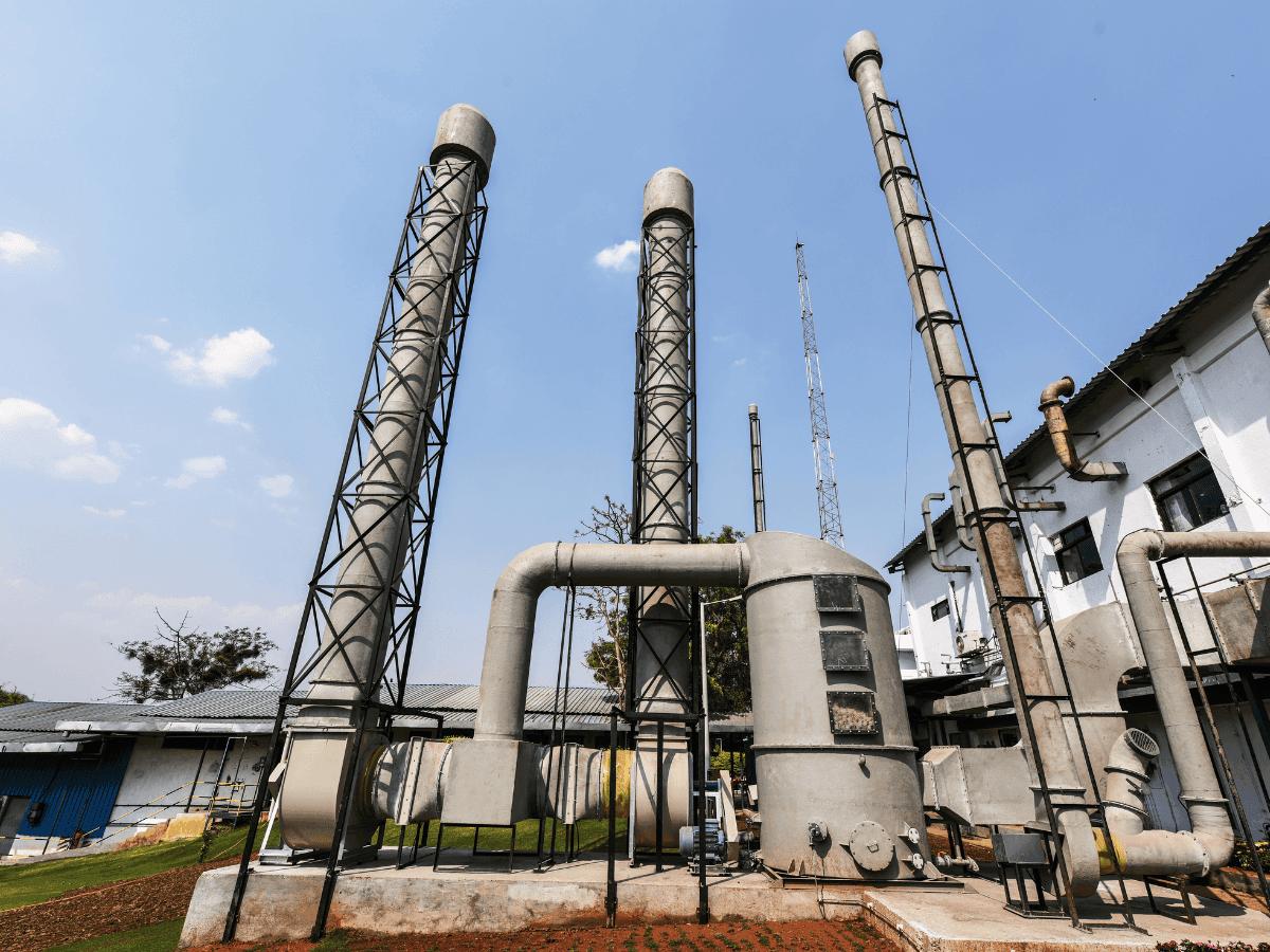 Exhaust system - Chemical Manufacturer in Pune - Lab Architecture and Interior design by Arena Consultants (2)