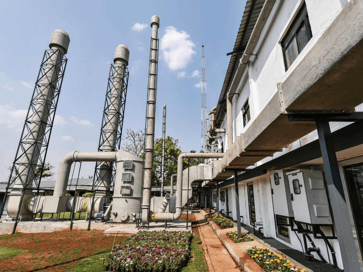 Exhaust system - Chemical Manufacturer in Pune - Lab Architecture and Interior design by Arena Consultants