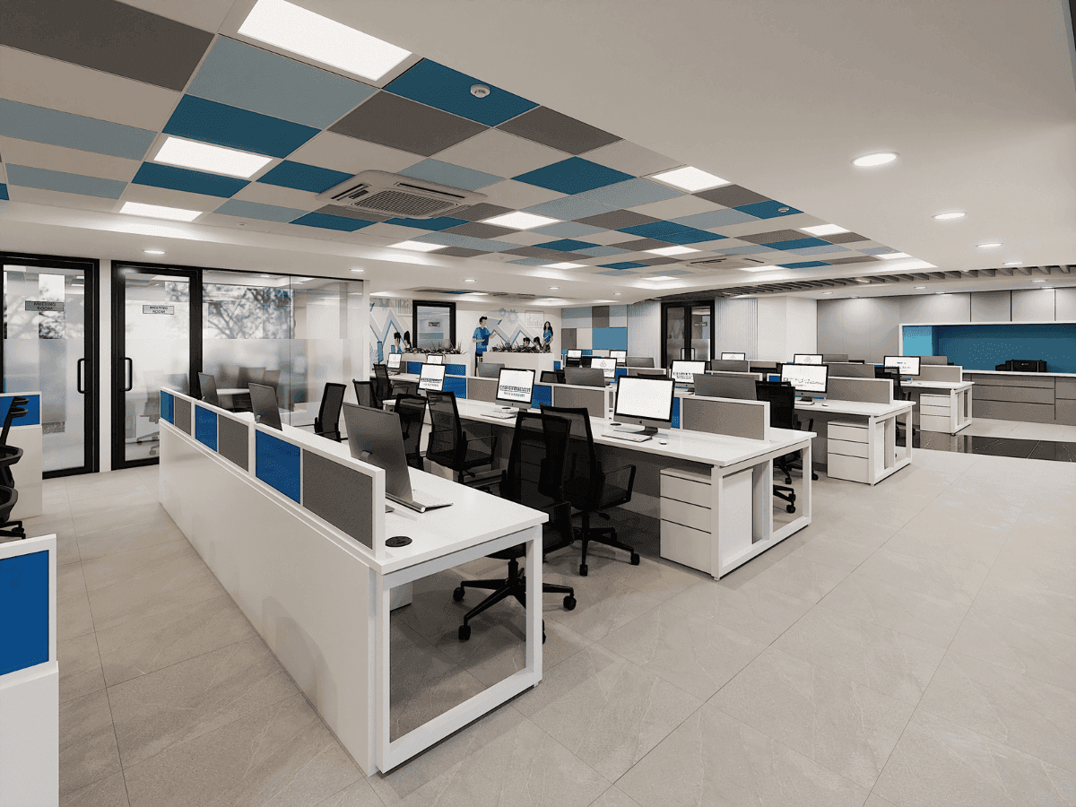 Chemical Manufacturer in Vadodara - Workstation - Office architecture and Interior design by Arena Consultants