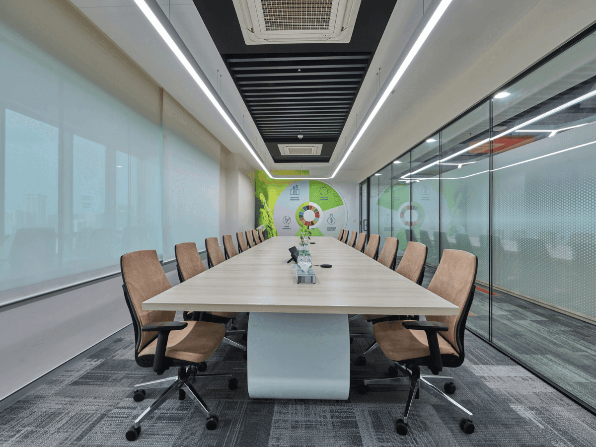 Coating Resins and Additives manufacturer in Mumbai - Conference room - Office Interior by Arena Consultants
