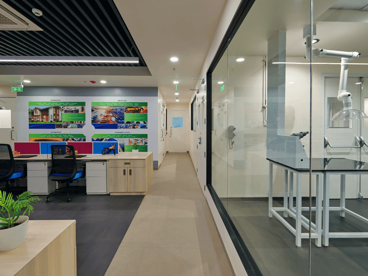 Coating Resins and Additives manufacturer in Mumbai - Lab Office Interior by Arena Consultants