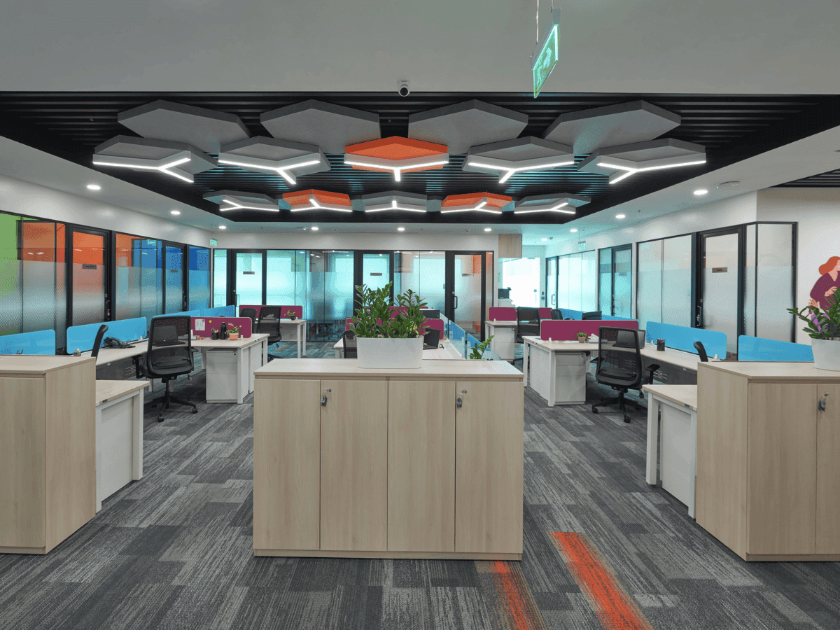 Coating Resins and Additives manufacturer in Mumbai - Workstation Area - Office Interior by Arena Consultants